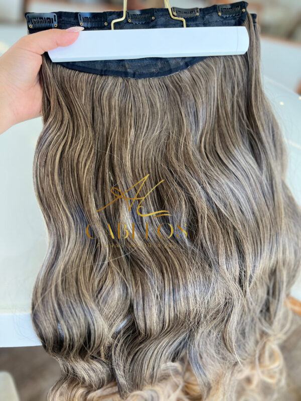 Mega Hair Tic-Tac Mesclado #1 Ondulado Fibra Bio Luxo Prime. - Imagem 4