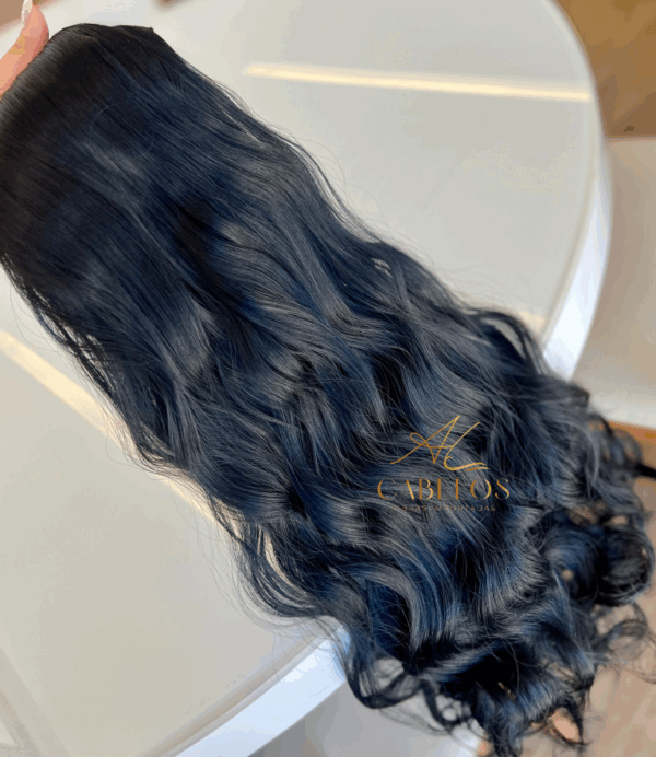Mega Hair Tic-Tac Preto Ondulado Fibra Bio Luxo Prime. - Imagem 6
