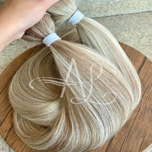 Cabelo Telado/Tecido Mesclado Claro Liso Fibra Russa 80cm 200g - Imagem 5