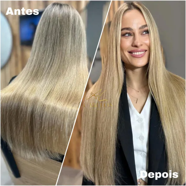 Mega Hair Tic-Tac + Fio Invisible Fibra Russa Cindy - Imagem 4