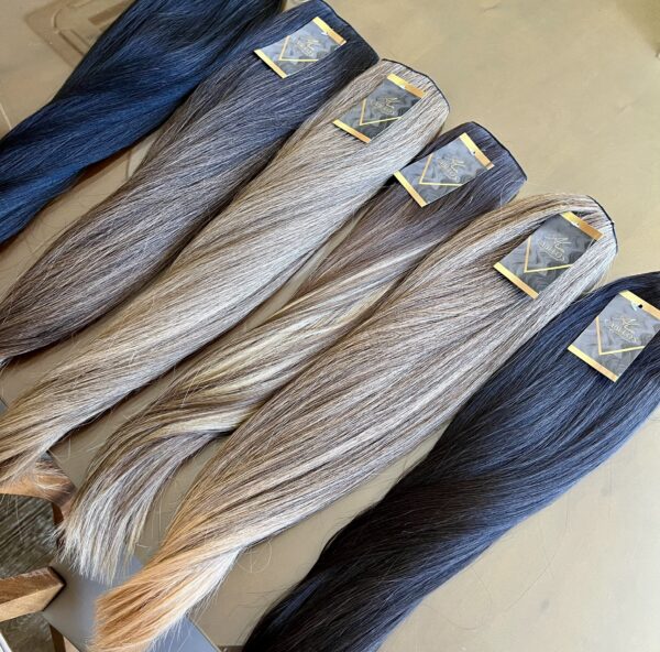 Mega Hair Tic-Tac + Fio Invisible Fibra Russa Cindy Liso - Imagem 9