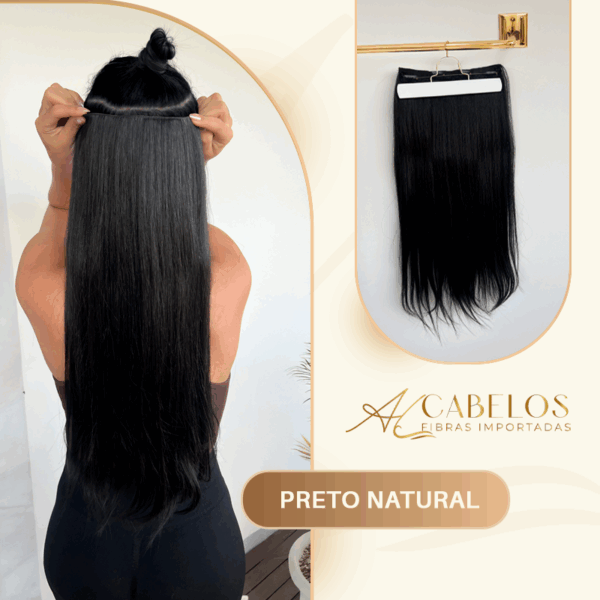 Mega Hair Tic-Tac + Fio Invisible Fibra Russa Cindy - Imagem 11