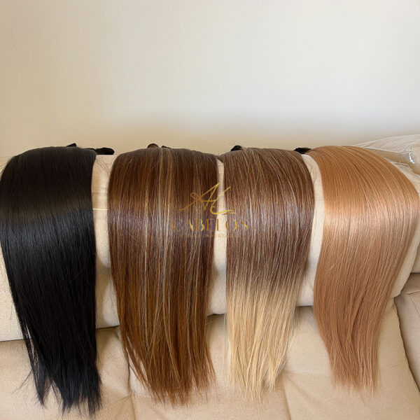 Cabelo Telado/Tecido Fibra Europeia Liso 75cm - Imagem 5