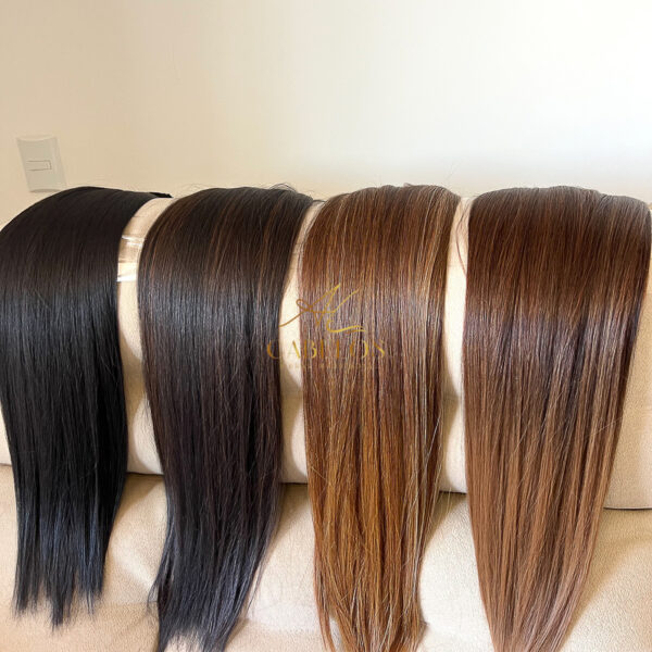 Cabelo Telado/Tecido Fibra Europeia Liso 75cm - Imagem 7
