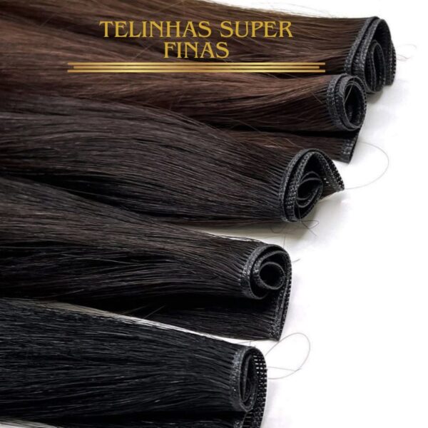 Cabelo Telado/Tecido Fibra Europeia Liso 75cm - Imagem 8