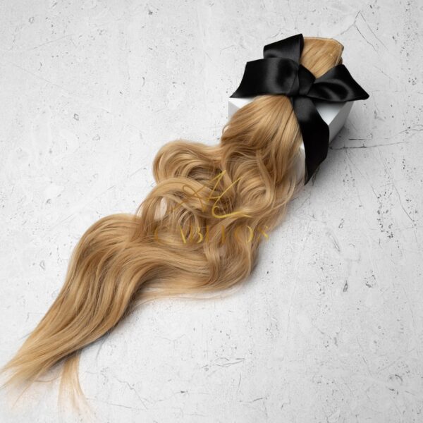 Mega Hair Tic-Tac + Fio Invisible Fibra Russa Suzan 50cm 120g- Loiro Dourado - Imagem 4