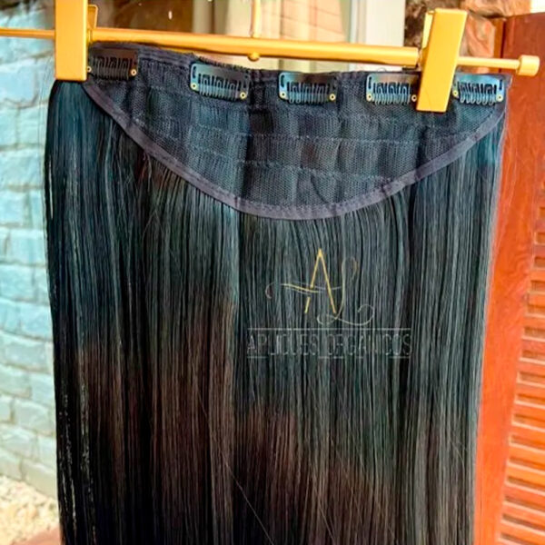 Mega Hair Tic-Tac Preto Liso Fibra Bio Luxo Prime. - Imagem 6
