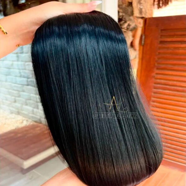 Mega Hair Tic-Tac Preto Liso Fibra Bio Luxo Prime. - Imagem 5
