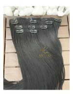 Kit Mega Hair 3 Telinhas TIC-TAC Preto Liso Bio Luxo Prime - Imagem 4