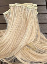 Kit Mega Hair 4 Telinhas TIC-TAC Mesclado Claro Liso Bio Luxo Prime. - Imagem 4