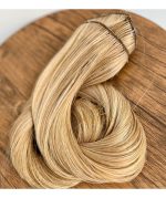 Kit Mega Hair 4 Telinhas TIC-TAC Loiro Perolado Liso Bio Luxo Prime. - Imagem 4