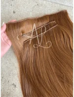 Kit Mega Hair 3 Telinhas TIC-TAC Ruivo Cobreado Liso Bio Luxo Prime. - Imagem 3