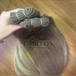 Cabelo Telado Loiro mesclado-TT1B-330-276 Liso Russa 70cm - Imagem 4