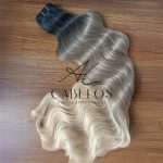 Cabelo Telado/Tecido Loiro esfumado TT-Sunshine Ondulado Fibra Russa 60cm 200g - Imagem 2