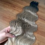 Cabelo Telado/Tecido Loiro esfumado TT-Sunshine Ondulado Fibra Russa 60cm 200g - Imagem 4