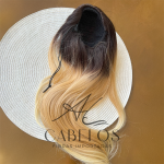 Aplique Rabo de Cavalo Ary Loiro Esfumado 60cm 140g Fibra Europeia. - Imagem 8