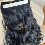 Mega Hair Tic-Tac Preto Ondulado Fibra Bio Luxo Prime. - Imagem 4