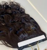 Mega Hair Tic-Tac Castanho Medio Ondulado Fibra Bio Luxo Prime. - Imagem 4