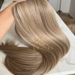 Mega Hair Tic-Tac Mesclado Pérola Liso Fibra Bio Luxo Prime. - Imagem 5