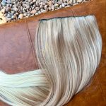 Mega Hair Tic-Tac Loiro Pérola + Pontas Claras Liso Fibra Bio Luxo Prime. - Imagem 3