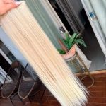 Mega Hair Tic-Tac Loiro Pérola Claro Liso Fibra Bio Luxo Prime. - Imagem 4