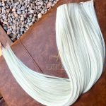 Mega Hair Tic-Tac Loiro Claro Liso Fibra Bio Luxo Prime. - Imagem 3