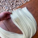 Mega Hair Tic-Tac Loiro Claro Liso Fibra Bio Luxo Prime. - Imagem 5