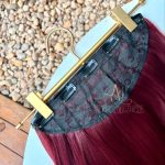 Mega Hair Tic-Tac Vermelho Marsala Liso Fibra Bio Luxo Prime. - Imagem 5