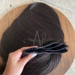 Kit Mega Hair 3 Telinhas TIC-TAC Castanho Escuro Liso Bio Luxo Prime. - Imagem 4