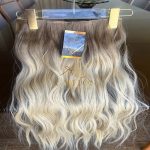 Mega Hair Tic-Tac + Fio Invisible Fibra Russa Suzan 50cm 120g- Loiro Pérola Esfumado - Imagem 2