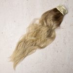 Mega Hair Tic-Tac + Fio Invisible Fibra Russa Suzan 50cm 120g- Loiro Pérola Esfumado - Imagem 4