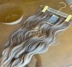 Mega Hair Tic-Tac + Fio Invisible Fibra Russa Suzan 50cm 120g- Mesclado Mel - Imagem 2