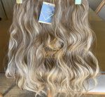 Mega Hair Tic-Tac + Fio Invisible Fibra Russa Suzan 50cm 120g- Mesclado Perolado - Imagem 3