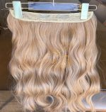 Mega Hair Tic-Tac + Fio Invisible Fibra Russa Suzan 50cm 120g- Loiro Dourado - Imagem 3