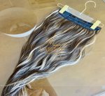 Mega Hair Tic-Tac + Fio Invisible Fibra Russa Suzan 50cm 120g- Morena Iluminada - Imagem 3