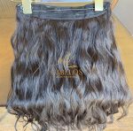 Mega Hair Tic-Tac + Fio Invisible Fibra Russa Suzan 50cm 120g- Castanho Escuro Natural - Imagem 3