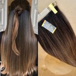 Mega Hair Tic-Tac + Fio Invisible Fibra Russa Cindy 60cm 120g- Ombre Hair Mesclado