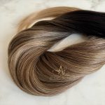 Cabelo Telado Tecido Ombre Hair Mesclado Liso Fibra Russa 70cm 150g - Imagem 3