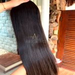 Mega Hair Tic-Tac Castanho Escuro Liso Fibra Bio Luxo Prime. - Imagem 2