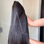 Mega Hair Tic-Tac Castanho Medio Liso Fibra Bio Luxo Prime. - Imagem 2