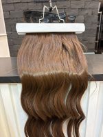 Kit Mega Hair 4 Pçs TIC-TAC Castanho 6#. Peças Unicas. - Imagem 3