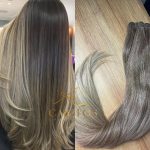 Cabelo Telado Loiro mesclado-TT1B-330-276 Liso Russa 70cm