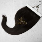 Mega Hair Tic-Tac + Fio Invisible Fibra Russa Cindy 60cm 120g- Castanho Escuro Natural - Imagem 6