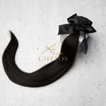 Mega Hair Tic-Tac + Fio Invisible Fibra Russa Cindy 60cm 120g- Preto - Imagem 5