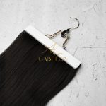 Mega Hair Tic-Tac + Fio Invisible Fibra Russa Cindy 60cm 120g- Preto - Imagem 7