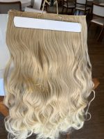 Mega Hair Tic-Tac Loiro Pérola Claro Ondulado Fibra Bio Luxo Prime. - Imagem 3
