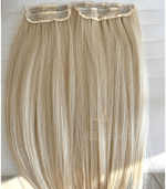 Mega Hair Tic-Tac 4pçs Fibra Russa Liso 60cm 200g, Loiro (1212/6130#) - Imagem 10