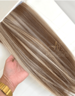 Mega Hair Tic-Tac 4pçs Fibra Russa Liso 60cm 200g, Mesclado (OP119/01/08) - Imagem 3