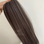 Mega Hair Tic-Tac 4pçs Fibra Russa Liso 60cm 200g, Morena Iluminada (OP427613#) - Imagem 5