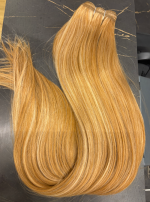 Cabelo Telado Tecido Loiro Dourado Liso Fibra Russa 70cm 150g (TT1B/108) - Imagem 2